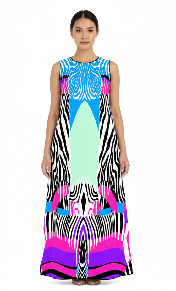 Azure Mirage Sun Dress