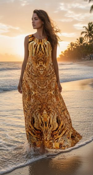 Golden Savanna Sun Dress